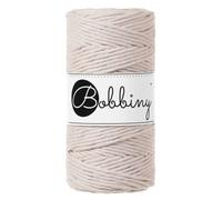 Bobbiny - Cordon en macramé simple, épaisseur 3 mm, 100 m, nude