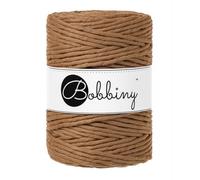 Bobbiny Cordon en macramé simple épaisseur XXL 5 mm (caramel) 100 m