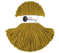 Bobbiny Cordon en macramé tressé Premium 5 mm (Jaune épicé) 100 m
