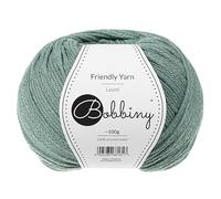 Bobbiny Friendly Yarn 100% Recycled Cotton for Knitting Amigurumi Macrame Crochet ∼200m (Laurel)