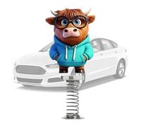 Bobble - Figurine Danse | Secouante Tête de Dessin Animé Mignon Printemps Basé Mouvement Dansant Figures Décoration de Tableau de Bord pour Console Centrale Bureau Fête Maison