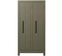 BOBBY - Armoire en bois de pin vert H190 Vert