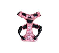 Bobby Camouflage Comfort Harnais pour Chien Longueur Dos 32 cm avec Double Anneau en métal, Couleur Camouflage Rose, Taille L/Tour de Poitrine 56-73 cm