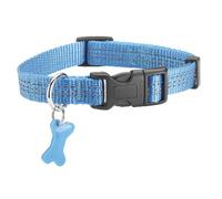 BOBBY-Collier pour chien coloris bleu en nylon tressé Bobby Safe - Taille S