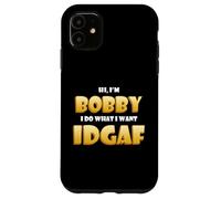 Bobby Costume IDGAF Funny Meme Halloween Bob Costume Bobbys Coque pour iPhone 11