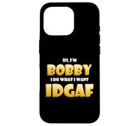 Bobby Costume IDGAF Funny Meme Halloween Bob Costume Bobbys Coque pour iPhone 16 Pro