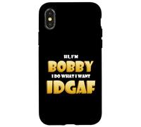 Bobby Costume IDGAF Funny Meme Halloween Bob Costume Bobbys Coque pour iPhone X/XS