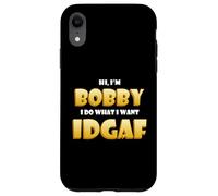 Bobby Costume IDGAF Funny Meme Halloween Bob Costume Bobbys Coque pour iPhone XR