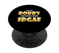 Bobby Costume IDGAF Funny Meme Halloween Costume for Bobbys PopSockets PopGrip Adhésif