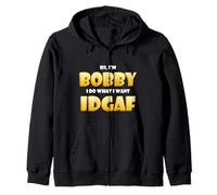 Bobby Costume IDGAF Funny Meme Halloween Costume for Bobbys Sweat à Capuche