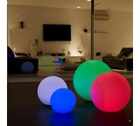 Lumisky Boule lumineuse BOBBY – LED multicolore dimmable Ø60 cm sans fil, télécommande