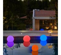 Lumisky Boule lumineuse flottante BOBBY Ø40cm LED multicolore dimmable télécommande socle induction