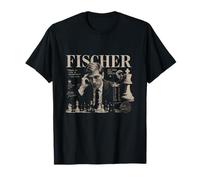 Bobby Fischer Légende d'échecs Portrait Vintage T-Shirt