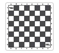 Bobby Fischer WE Games - Échiquier de voyage enroulable - 50,8 cm - Style tapis de souris avec carrés gris