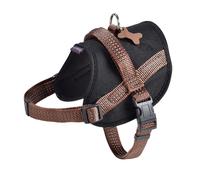 BOBBY-Harnais pour chien coloris marron en polyester et nylon Bobby Easy Safe - Taille S