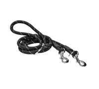 BOBBY-Laisse pour chien coloris noir en nylon rond Bobby Walk 3 positions - Taille unique