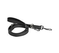 BOBBY-Laisse pour chien coloris noir en nylon tressé Bobby Safe 3 positions - Taille L