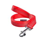 BOBBY-Laisse pour chien coloris rouge en nylon tressé Bobby Safe - Taille L