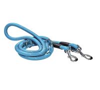 BOBBY-Laisse ronde 3 positions coloris bleu Bobby - 189 cm