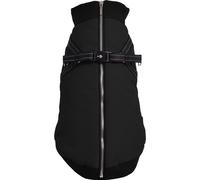 BOBBY-Manteau pour chien coloris noir avec harnais intégré Bobby Easy - Taille 25XS