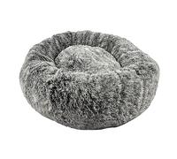 Bobby Poilu Coussin en Peluche Extra Doux pour Chiens et Chats de Grande Taille, Amovible et Lavable en Machine, Noir, 100 x 100 x 25 cm