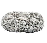 Bobby Poilu Coussin en Peluche Extra Doux pour Chiens et Chats Taille Moyenne, Lavable en Machine, Noir/Blanc, 88 x 58 x 20 cm