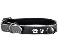 Bobby porte-adress Collier pour chat, gris, 1 Unité (Lot de 1)