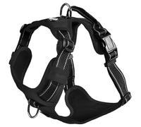 Bobby Rando Walk - Harnais pour Chien, Moyen Petit Grand en Nylon, Sûr, Confortable, Réfléchissant, Ajustable, Noir, S/32-48x1,6 CM