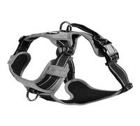 Bobby Rando Walk - Harnais pour Chien, Harnais pour Chien Moyen Petit Grand Chien en Nylon, Sûr, Confortable, Réfléchissant, Réglable, Gris, xL/53-82x2,5 CM