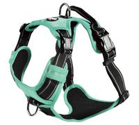 Bobby Rando Walk Harnais pour Chien Taille L, en Nylon réfléchissant, Boucles réglables à Fermeture sûre, Facile à Porter, Gris Ras du Cou 46-70 cm, Tour de Poitrine 56-73 cm