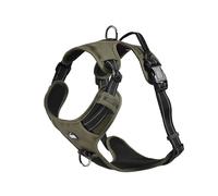 Bobby Rando Walk Harnais pour Chien Taille XS, en Nylon réfléchissant, Boucles réglables à Fermeture sûre, Facile à Porter, Kaki Ras du Cou 20-32 cm, Tour de Poitrine 36-43 cm