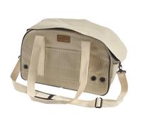 BOBBY-Sac de transport pour chat ou petit chien coloris beige Bobby Tennis - 45 x 18 x 30 cm
