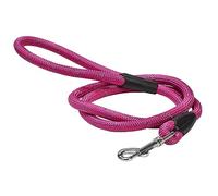 Bobby Walk - Laisse Tubulaire pour Chien, Laisse d'Entraînement pour Chien avec Mousqueton, Nylon Durable, Fuchsia, 124x1,2 cm
