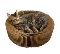 BobbyPet Grattoir pour Chat - Forme Ronde Pliable pour Gros Chat
