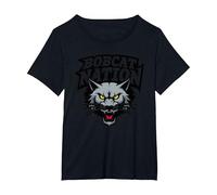 Bobcat Nation Spirit Fierce Mascotte School Pride Rally T-Shirt, Femme Grandes Tailles, Noir, 6X