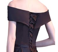 bobeini 118 Pouces Robe de mariée à glissière de Remplacement réglable Corset Dos Kit Lacets Ruban de Satin Cravates pour Robe de soirée de Banquet de mariée Noir