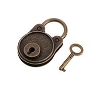 BOBEINI New Bear Mini cadenas archaïze vintage de style ancien avec clé Bronze
