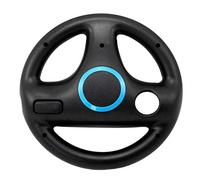 bobeini Volant ABS 3 Couleurs pour Console de Commande à Distance Wii Kart Racing Games Noir