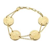 BOBIJOO Jewelry - Bracelet Louis d'or 4 pièces Napoléon Or