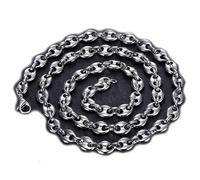 BOBIJOO Jewelry - Collier Grain de café Acier Argenté : 4 Tailles au Choix - Argenté 7mm