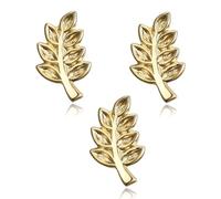 BOBIJOO Jewelry - Lot de 3 Pins Branche d'Acacia Franc-Maçon Doré à l'Or Fin
