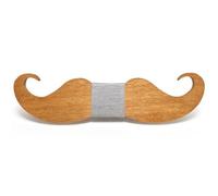 BOBIJOO Jewelry - Noeud Papillon Bois Clair Moustache Fait Main Homme au Choix Gentleman Cravate - Taille unique, N08