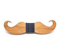 BOBIJOO Jewelry - Noeud Papillon Bois Clair Moustache Fait Main Homme au Choix Gentleman Cravate - Taille unique, N05
