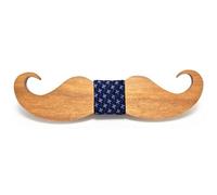 BOBIJOO Jewelry - Noeud Papillon Bois Clair Moustache Fait Main Homme au Choix Gentleman Cravate - Taille unique, N02