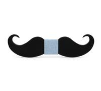 BOBIJOO Jewelry - Noeud Papillon Bois Foncé Moustache Fait Main Homme au Choix Gentleman Cravate - Taille unique, N09