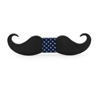 BOBIJOO Jewelry - Noeud Papillon Bois Foncé Moustache Fait Main - N02