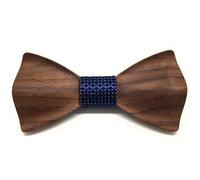 BOBIJOO Jewelry - Noeud Papillon Bois Naturel 3D Branché Accessoire Homme 6 Modèles Tissu Cuir - Taille unique, N01