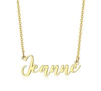 BOBIJOO Jewelry - Pendentif Collier Prénom Femme Fille Acier Inoxydable Plaqué Doré Or Au Choix - Jeanne