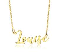 BOBIJOO Jewelry - Pendentif Collier Prénom Femme Fille Acier Inoxydable Plaqué Doré Or Au Choix - Louise