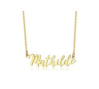 BOBIJOO Jewelry - Pendentif Collier Prénom Femme Fille Acier Inoxydable Plaqué Doré Or Au Choix - Mathilde